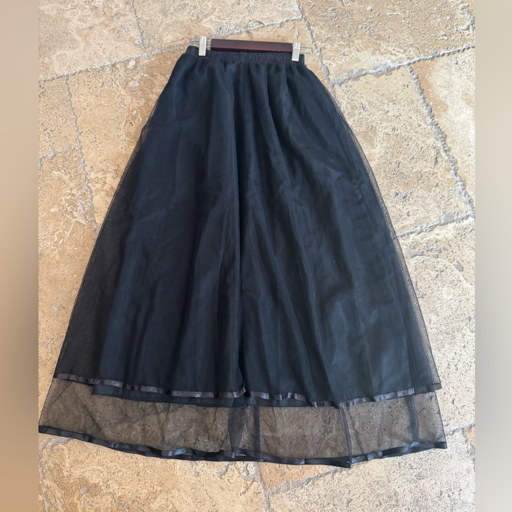 Slip for formal dress, size Small, 36” long, Black